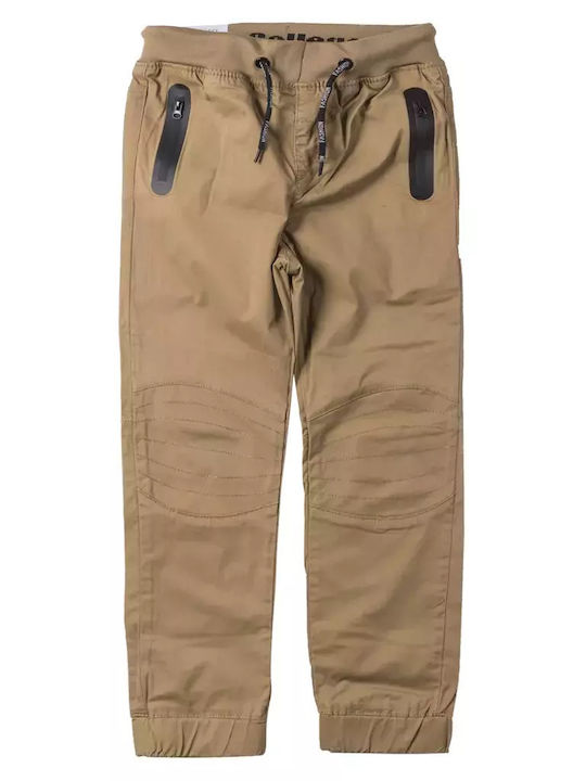 Kids' Cargo Fabric Pants Brown