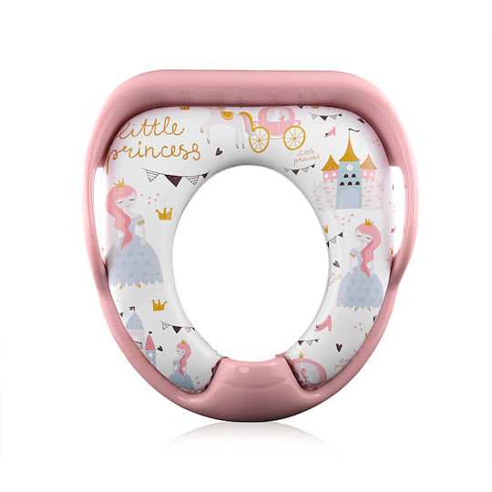 Lorelli Toddler Toilet Seat Princess with Handles & Pink Cushion