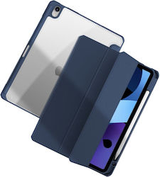 Mutural Tri Fold Flip Cover Σιλικόνης Navy Μπλε (iPad mini 2021)