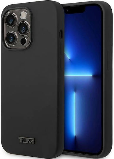 Tumi Umschlag Rückseite Silikon Schwarz (iPhone 14 Pro)