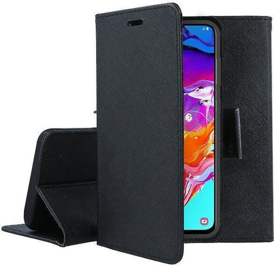 Tel1 Diary Wallet Δερματίνης Μαύρο (Realme 9 / 9 Pro+)