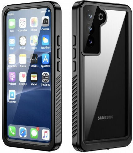 4Smarts 360 Full Cover Πλαστικό Αδιάβροχο Μαύρο (Galaxy S22+ 5G)