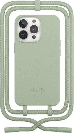 Woodcessories Back Cover with Strap Green (iPhone 14 Pro Max)