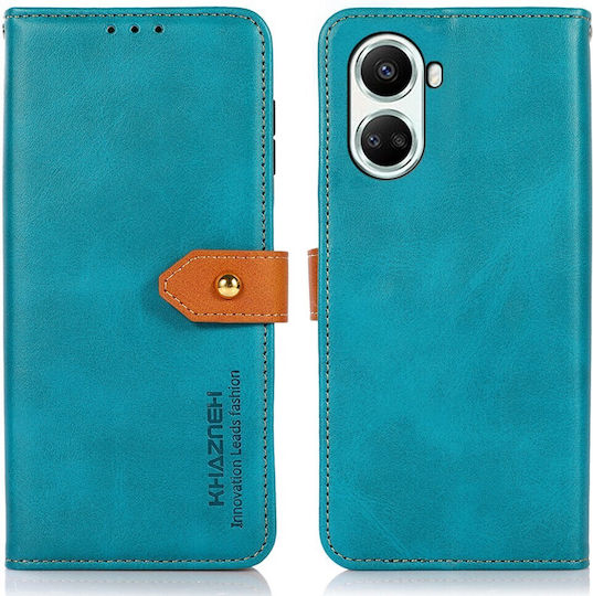 Khazneh Leather Wallet Synthetic Leather Blue (Huawei Nova 10)