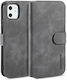 DG.MING Retro Wallet Synthetic Leather Gray (iPhone 11)