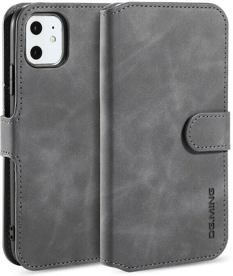DG.MING Retro Wallet Synthetic Leather Gray (iPhone 11)