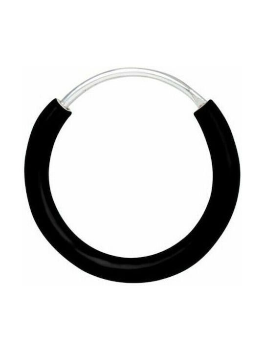 Single Earring Hoop made of Silver Gold Plated