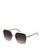 Furla Women's Sunglasses with Rose Gold Metal Frame and Brown Gradient Lens SFU693 08FE