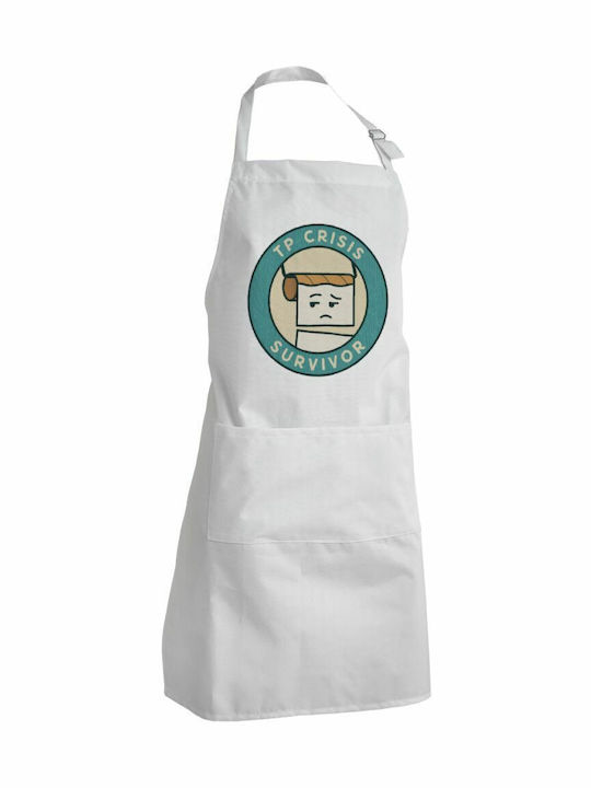 Koupakoupa Ποδιά Κουζίνας Λευκή KP_5690_APRON-BBQ-ADULT