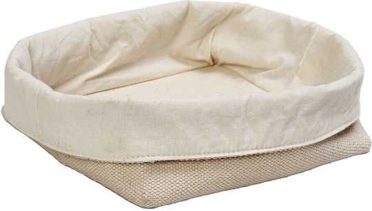 Espiel Brotkorb Stoff Braun 20x19x15cm