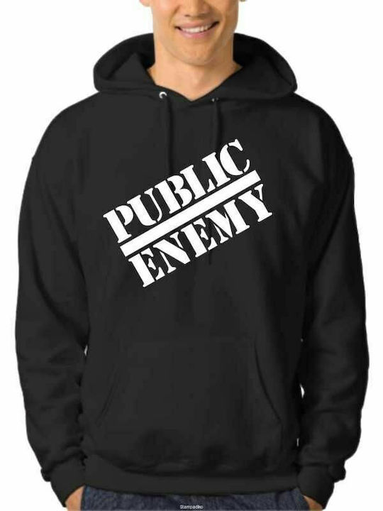 Public Enemy Hanorac cu glugă Negru