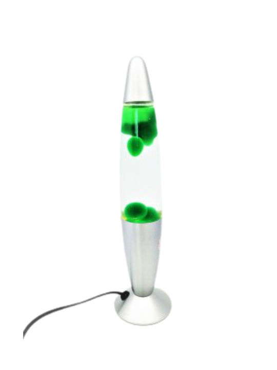 Διακοσμητικό Φωτιστικό Lava Lamp LED σε Πράσινο Χρώμα