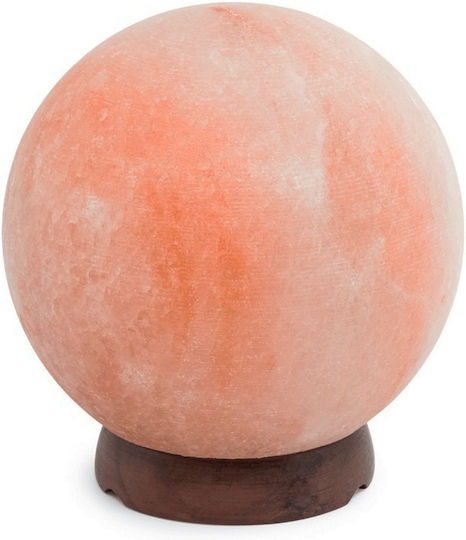 Dekorative Lampe Himalaya-Salz mit Fassung für E14 Lampe Orange