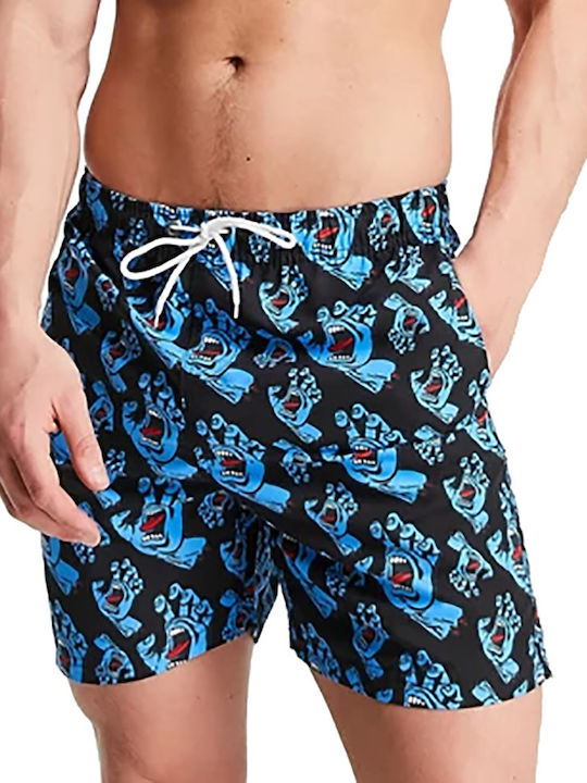 Santa Cruz Men's Swimwear Shorts Black with Patterns