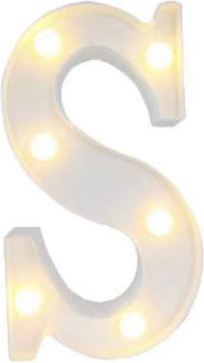 Dekorative Lampe Brief Weiß