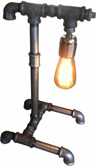 Decorative Lamp with Socket for Bulb E27 Black