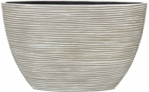 Capi Γλάστρα Πλαστική Ivory 32x32x19εκ.