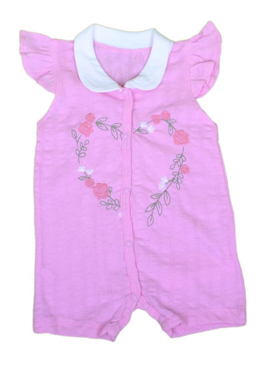 Axidwear Set Baby Strampler Ärmellos Rosa