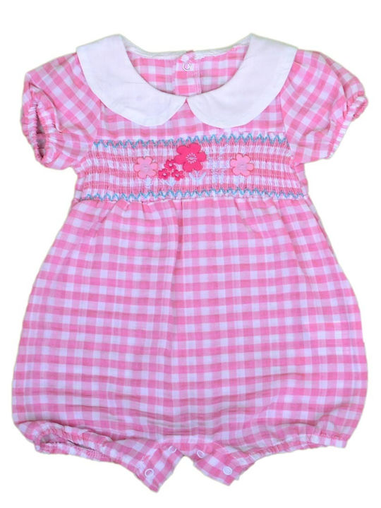 Axidwear Baby Bodysuit Set Short-Sleeved Pink