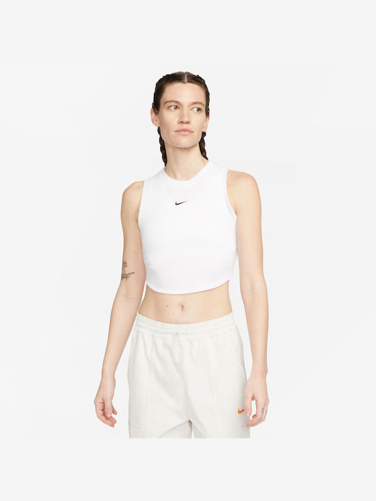 Nike Γυναικεία Αθλητική Μπλούζα Αμάνικη Λευκή