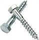 Coach Screw Hexagon Galvanized with Diameter M10 and Length 10mm