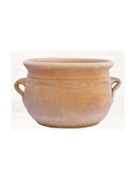 Ceramart Γλάστρα Πήλινη Καφέ 30x30x18εκ.