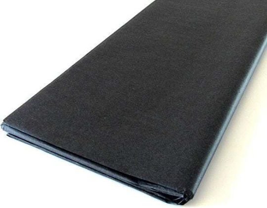 Hârtie tactilă/Tissue Paper Negru 48 Foi 50x75cm
