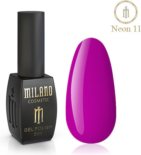 Milano Cosmetic Neon Gel Nail Polish 11 Fuchsia 8ml