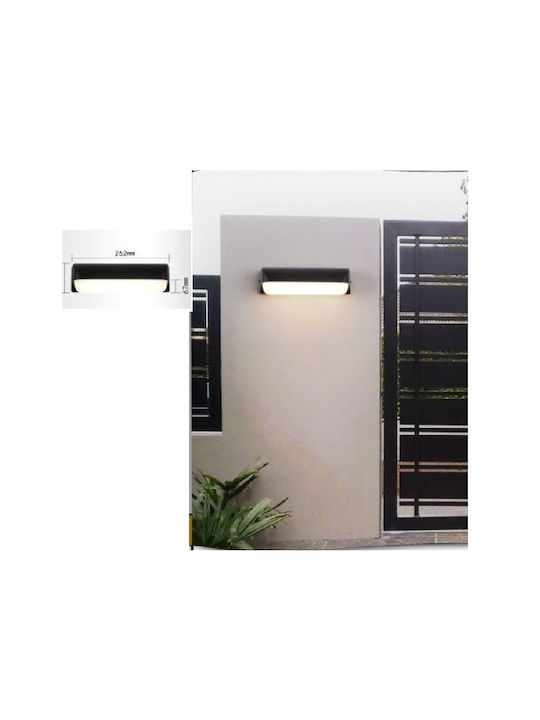 Universo Illuminazione Wall-Mounted Outdoor Ceiling Light LED IP65 12W with Natural White Light