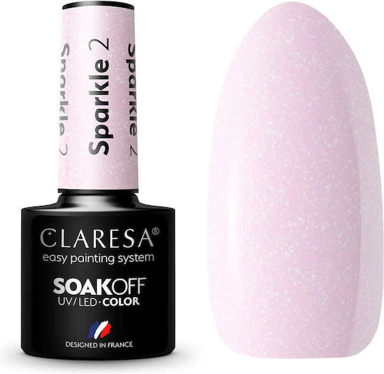 Claresa Sparkle 2 Полутраен Лак За Нокти SPARKLE 2 С Брокат 5мл