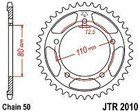 JT Sprockets Hinteres Ritzel für Triumph Tiger