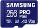Samsung microSDXC 256GB Class 10 U3 V30 A2 UHS-I with USB Reader