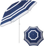 Umbrelă de Plajă cu Diametru de 2m Albastru