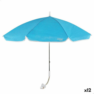Solskjerm Umbrelă de Plajă Albastră 12buc
