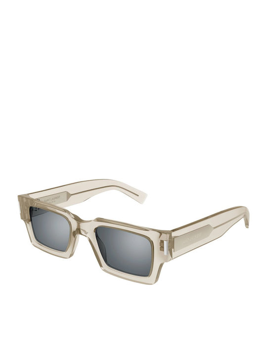 Ysl Unisex Ochelari de soare cu Bej Cadru și Gr...