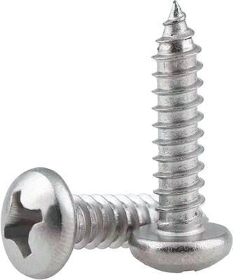 Blechschraube Kreuzschlitz Verzinkt mit Durchmesser M4.2 und Länge 13mm 10Stück
