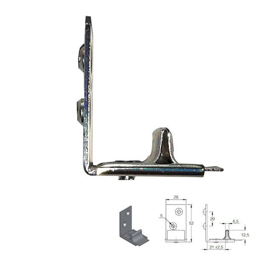 Niko - Helm Hellas Door Return Mechanism Door Silver