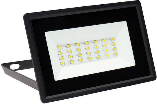Spectrum Στεγανός Προβολέας LED 20W Θερμό Λευκό 3000K IP65