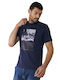 Mexx Herren T-Shirt Kurzarm Marineblau