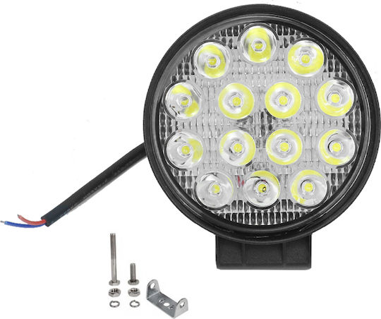 Roundς Waterproof Headlights Car LED 12V 42W 11cm with White Lighting 1pcs