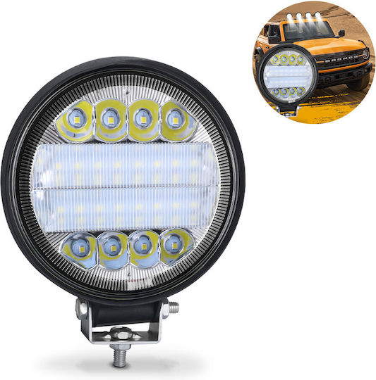Roundς Waterproof Headlights Car LED 12V 72W 11cm with White Lighting 1pcs