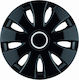 Jestic Car Hubcap Set Aura 14" 1pc Black
