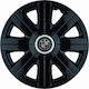 Jestic Set Capace De Roți Auto Compatibilitate Bmw 4 Bucăți 14 Negru/Negru