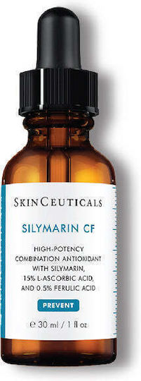 SkinCeuticals Silymarin CF & Δώρο Mini Size 15ml Ενυδατικό Serum Προσώπου με Βιταμίνη C & Υαλουρονικό Οξύ για Αποτοξίνωση & Λάμψη 30ml