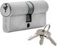 Lock Cylinder 54mm with 3 Keys Gold