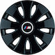 Jestic Set Capace De Roți Auto Compatibilitate Bmw 4 Bucăți 14 Inch Negre