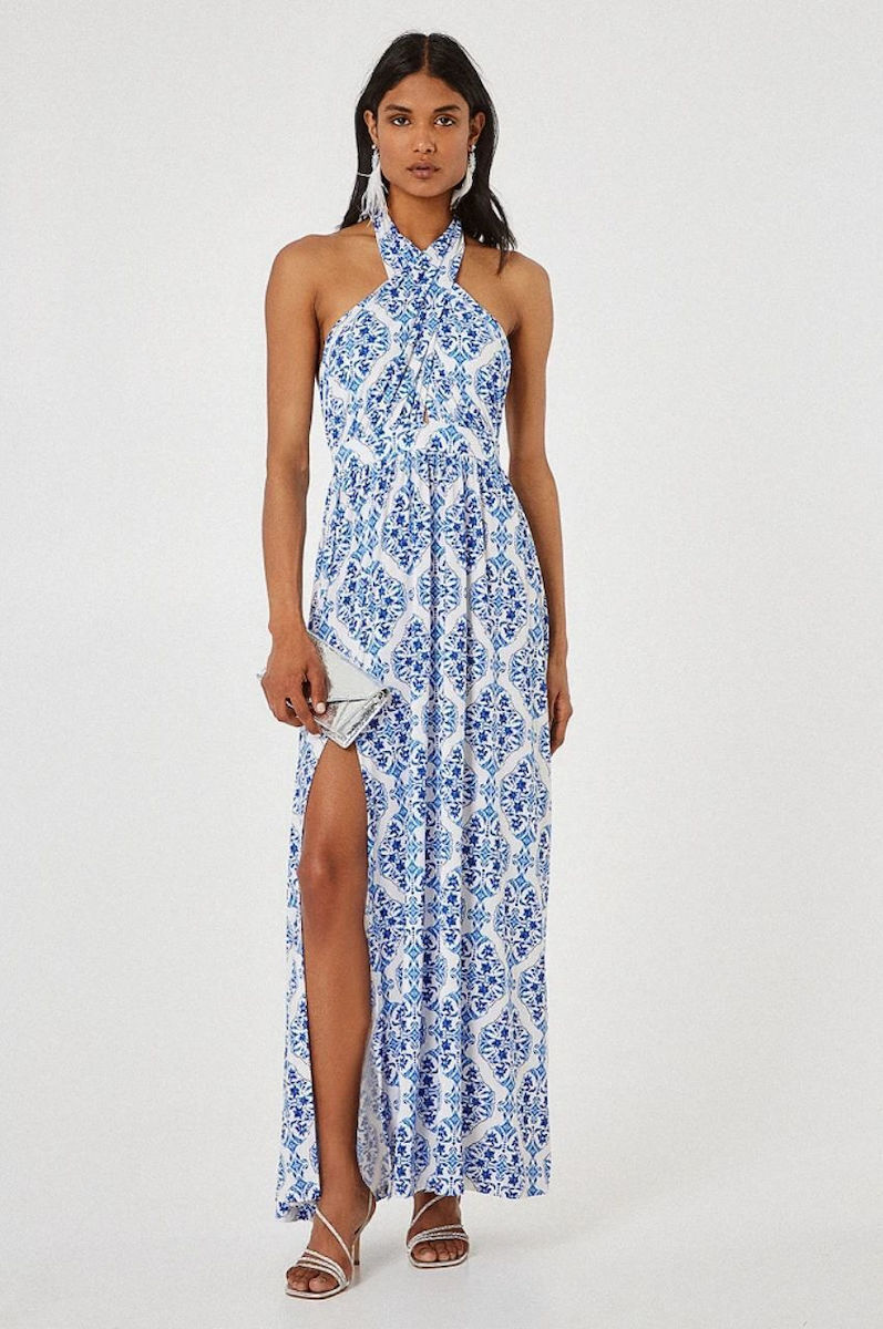 helene maxi dress Strappy Maxi Helene Dress Helene Blue / M