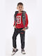 Hashtag Kids Set with Pants & Jacket Winter 3pcs Red