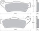 SBS Мотоциклетни Накладки Forward за Gilera Nexus Piaggio Beverly 400 / X9