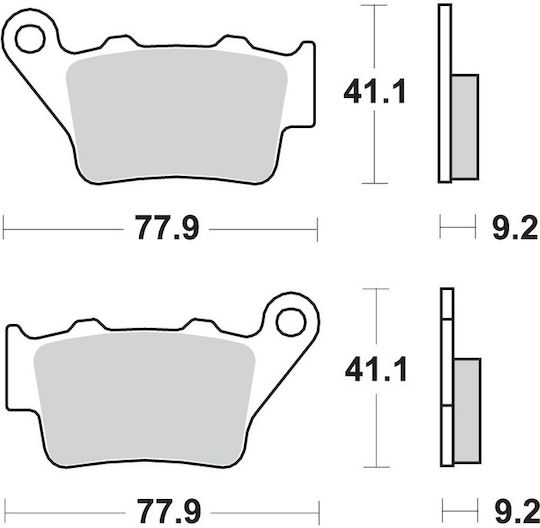 SBS Motorcycle Brake Pads Rear for Aprilia Pegaso 650 Yamaha XT 660